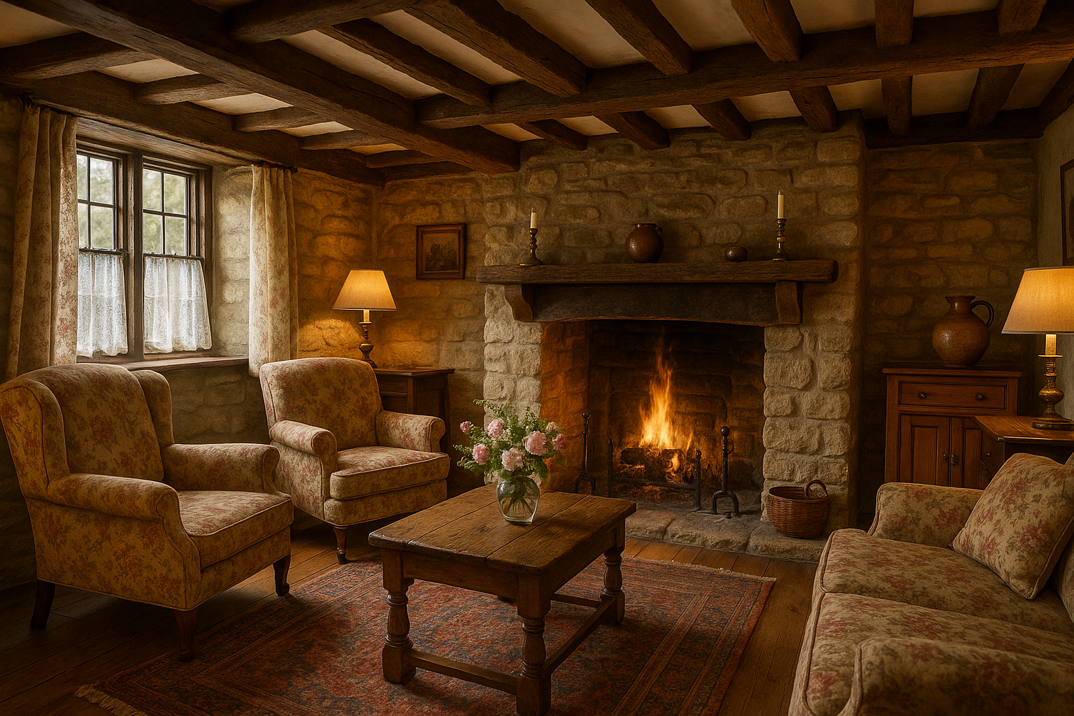 western english cottage interior\